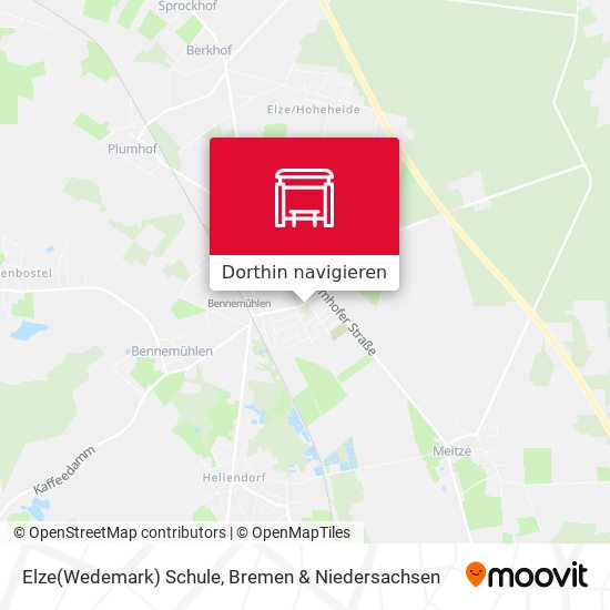 Elze(Wedemark) Schule Karte