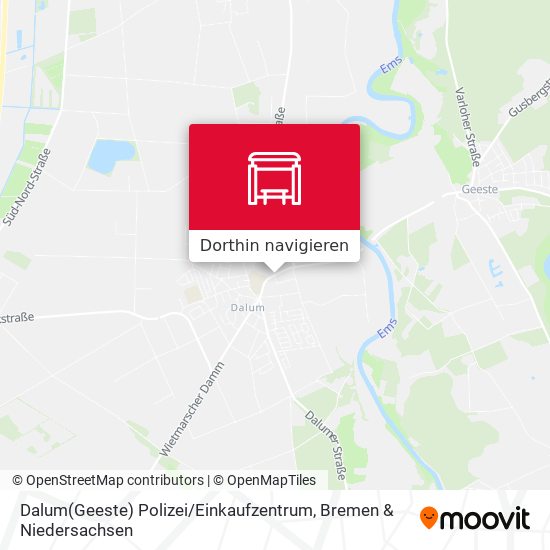 Dalum(Geeste) Polizei / Einkaufzentrum Karte