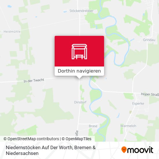 Niedernstöcken Auf Der Worth Karte