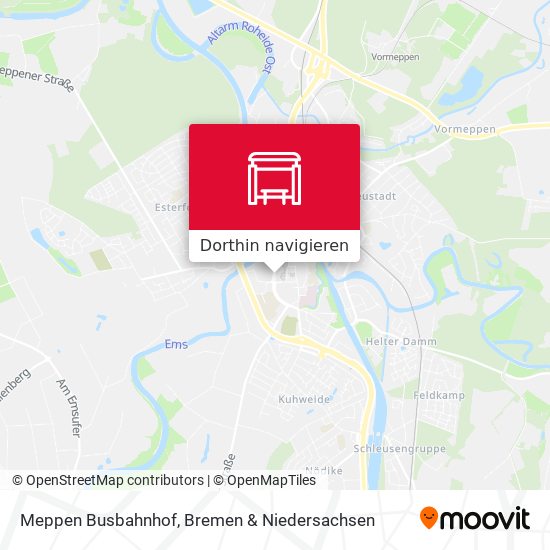 Meppen Busbahnhof Karte