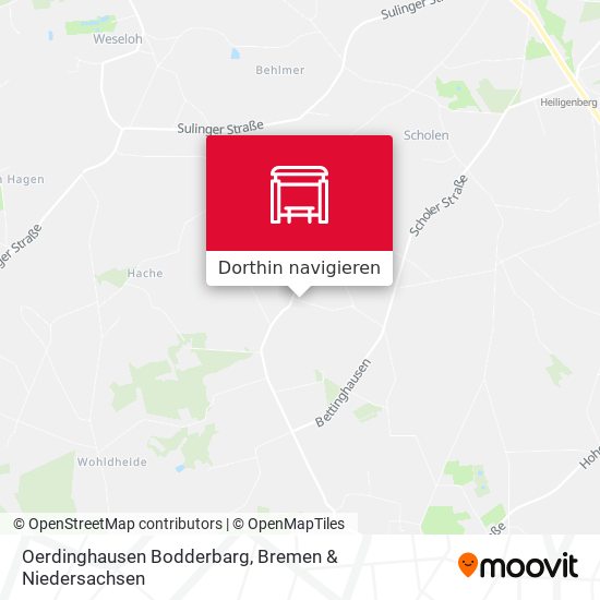 Oerdinghausen Bodderbarg Karte