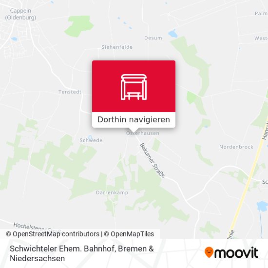 Schwichteler Ehem. Bahnhof Karte