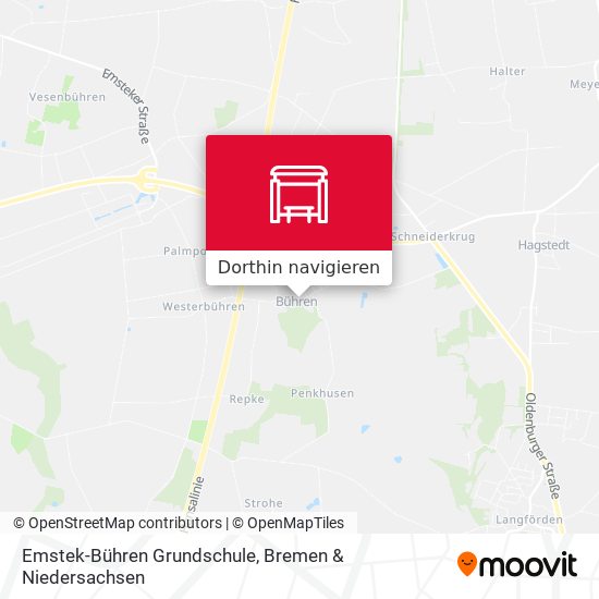 Emstek-Bühren Grundschule Karte
