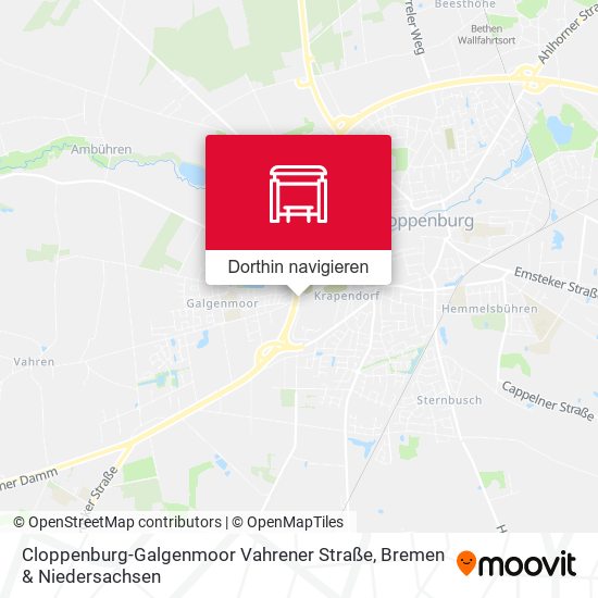 Cloppenburg-Galgenmoor Vahrener Straße Karte