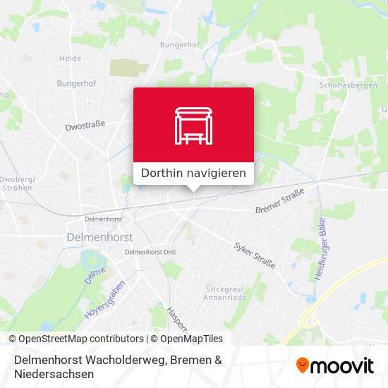 Delmenhorst Wacholderweg Karte
