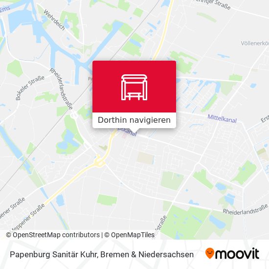Papenburg Sanitär Kuhr Karte