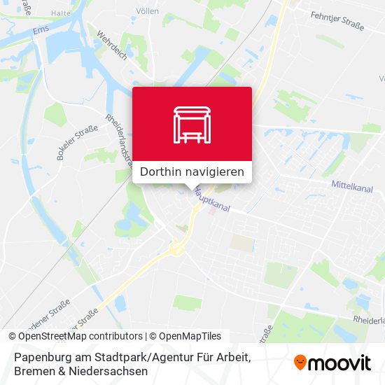 Papenburg am Stadtpark / Agentur Für Arbeit Karte