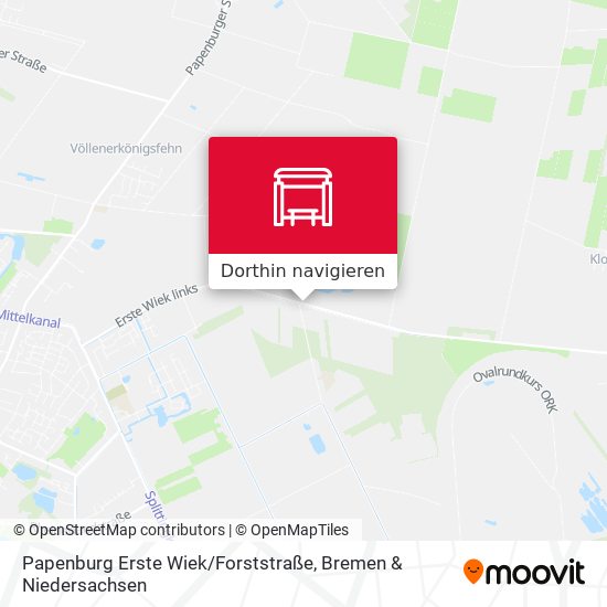 Papenburg Erste Wiek / Forststraße Karte