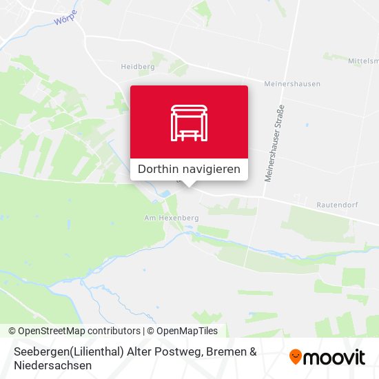 Seebergen(Lilienthal) Alter Postweg Karte