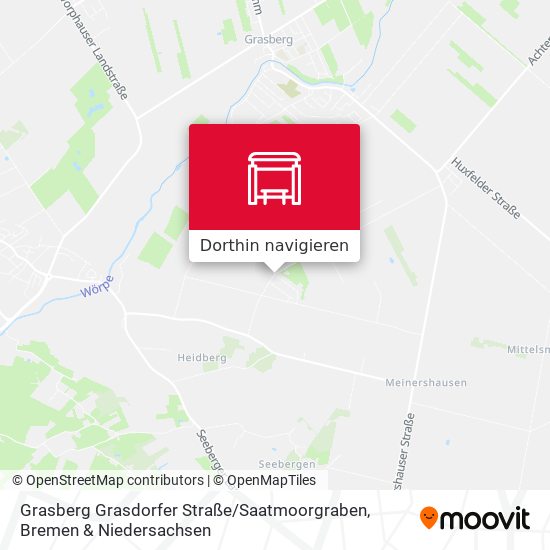 Grasberg Grasdorfer Straße / Saatmoorgraben Karte