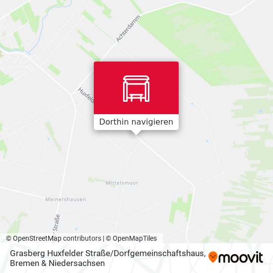 Grasberg Huxfelder Straße / Dorfgemeinschaftshaus Karte