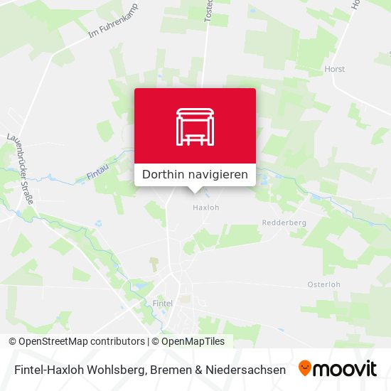 Fintel-Haxloh Wohlsberg Karte