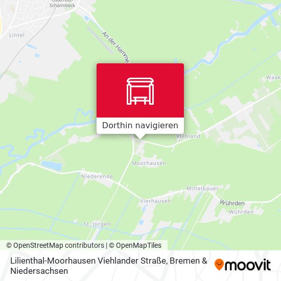 Lilienthal-Moorhausen Viehlander Straße Karte
