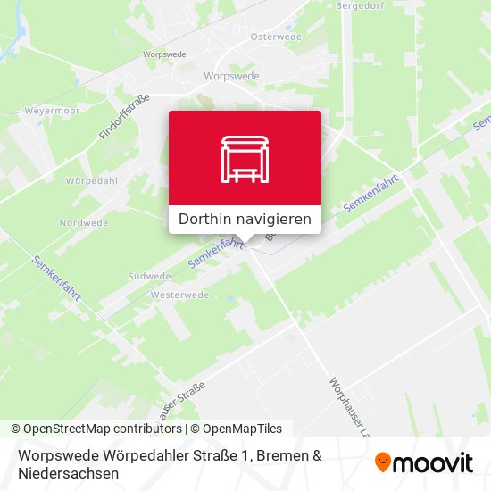 Worpswede Wörpedahler Straße 1 Karte
