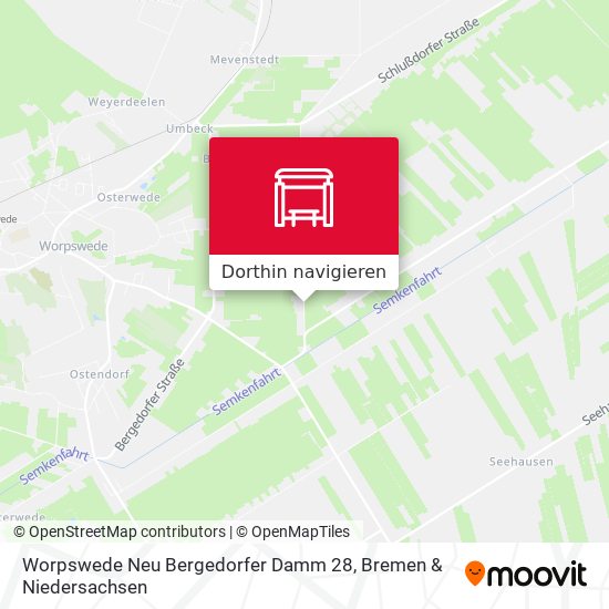 Worpswede Neu Bergedorfer Damm 28 Karte