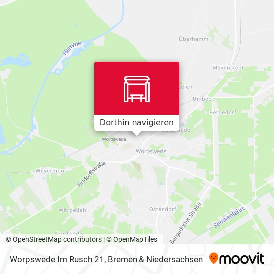 Worpswede Im Rusch 21 Karte