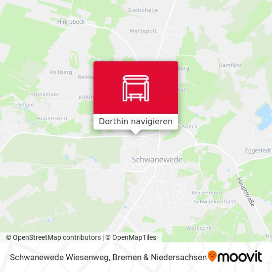 Schwanewede Wiesenweg Karte