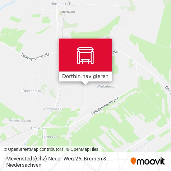 Mevenstedt(Ohz) Neuer Weg 26 Karte
