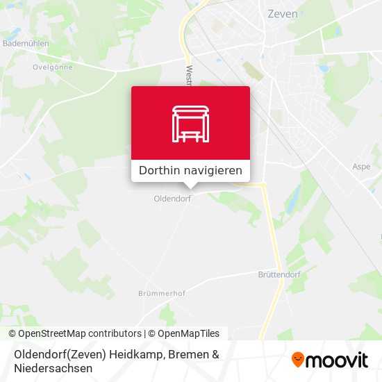 Oldendorf(Zeven) Heidkamp Karte