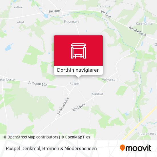 Rüspel Denkmal Karte
