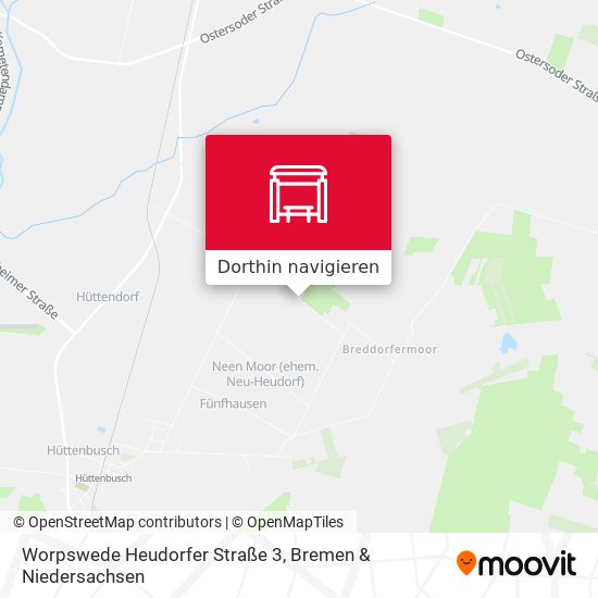 Worpswede Heudorfer Straße 3 Karte