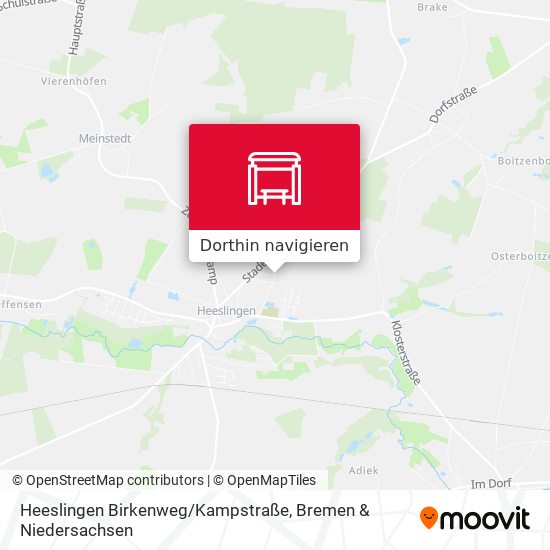 Heeslingen Birkenweg / Kampstraße Karte