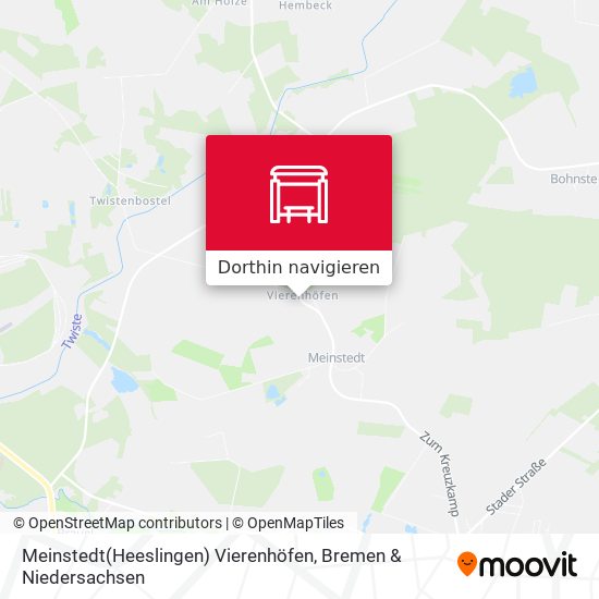 Meinstedt(Heeslingen) Vierenhöfen Karte