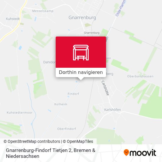 Gnarrenburg-Findorf Tietjen 2 Karte