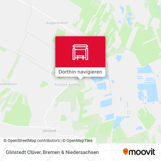 Glinstedt Clüver Karte