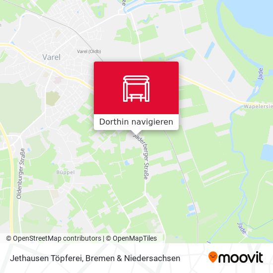Jethausen Töpferei Karte