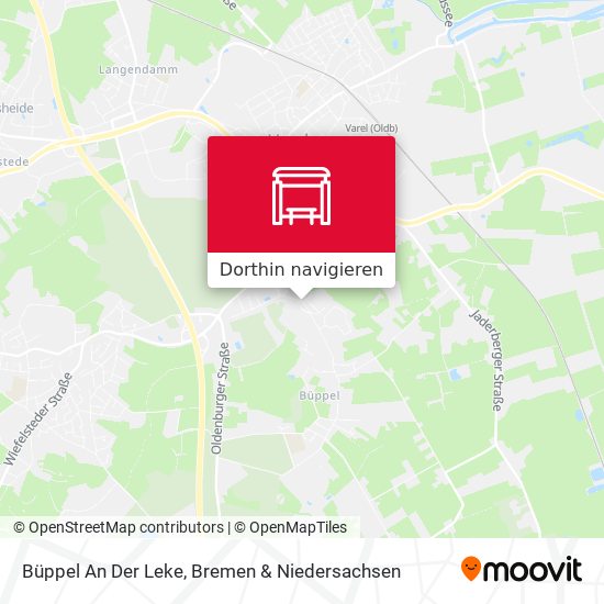 Büppel An Der Leke Karte