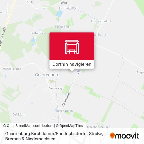 Gnarrenburg Kirchdamm / Friedrichsdorfer Straße Karte