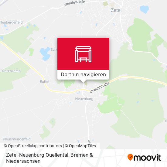 Zetel-Neuenburg Quellental Karte