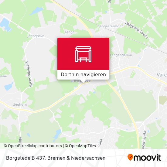 Borgstede B 437 Karte