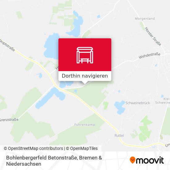 Bohlenbergerfeld Betonstraße Karte