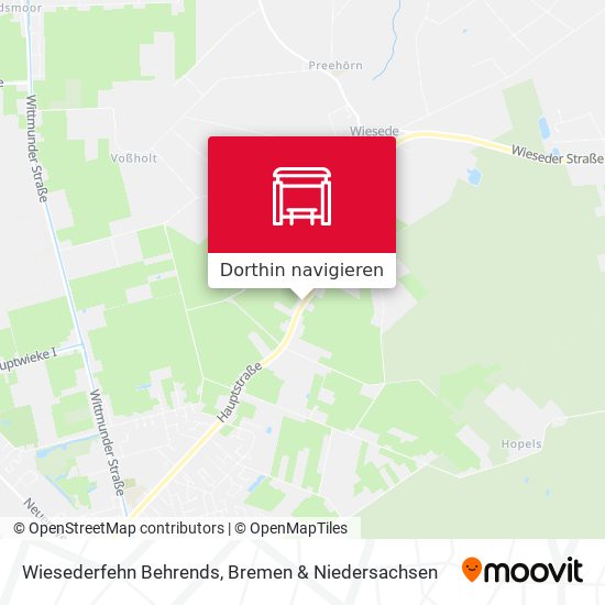 Wiesederfehn Behrends Karte