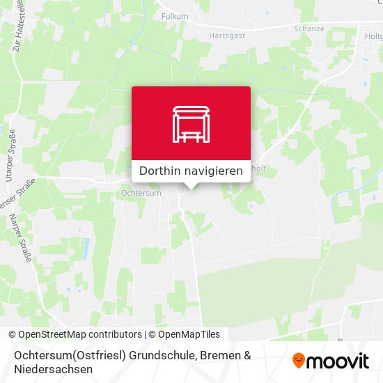 Ochtersum(Ostfriesl) Grundschule Karte