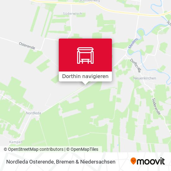 Nordleda Osterende Karte