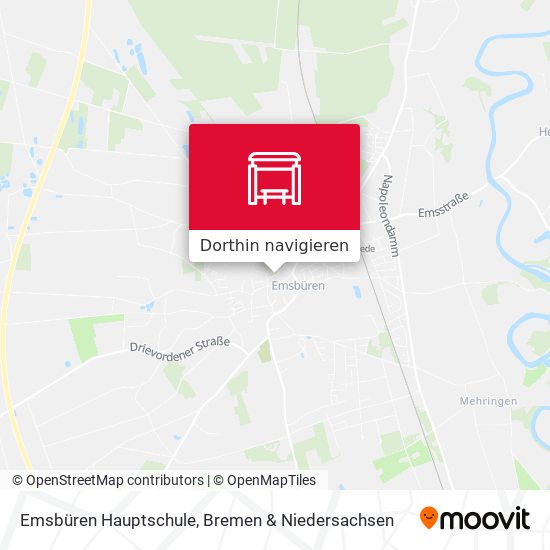 Emsbüren Hauptschule Karte