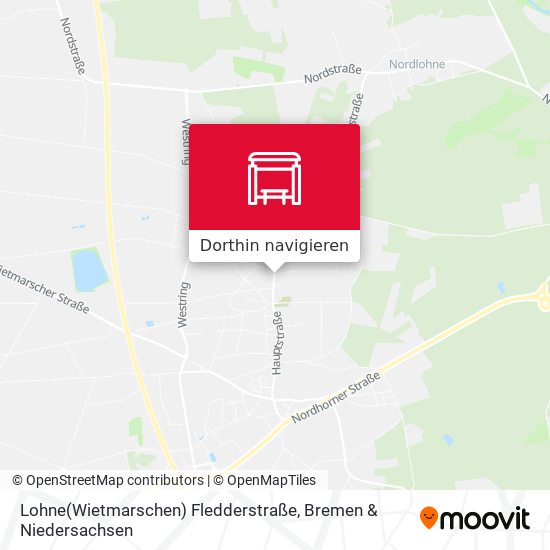 Lohne(Wietmarschen) Fledderstraße Karte