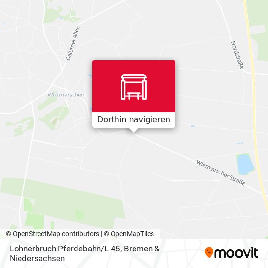 Lohnerbruch Pferdebahn/L 45 Karte