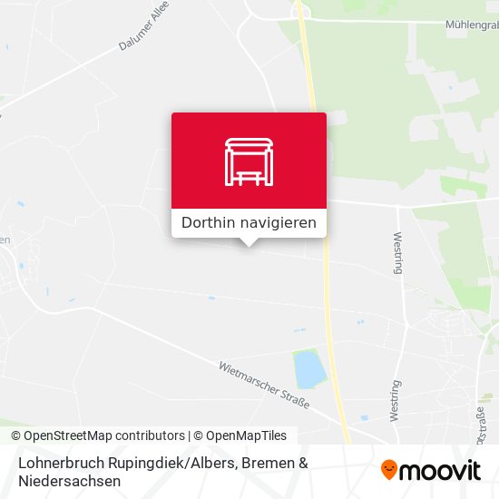 Lohnerbruch Rupingdiek/Albers Karte