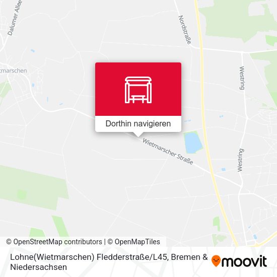 Lohne(Wietmarschen) Fledderstraße / L45 Karte