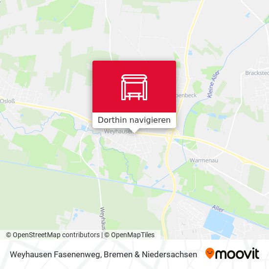 Weyhausen Fasenenweg Karte