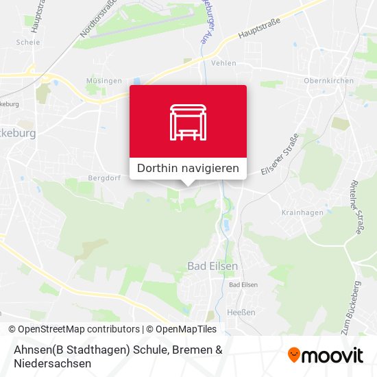 Ahnsen(B Stadthagen) Schule Karte