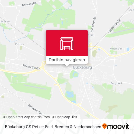 Bückeburg GS Petzer Feld Karte