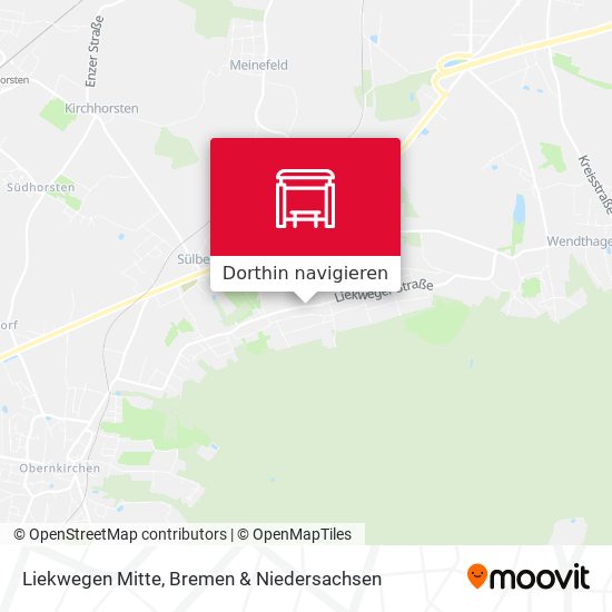 Liekwegen Mitte Karte