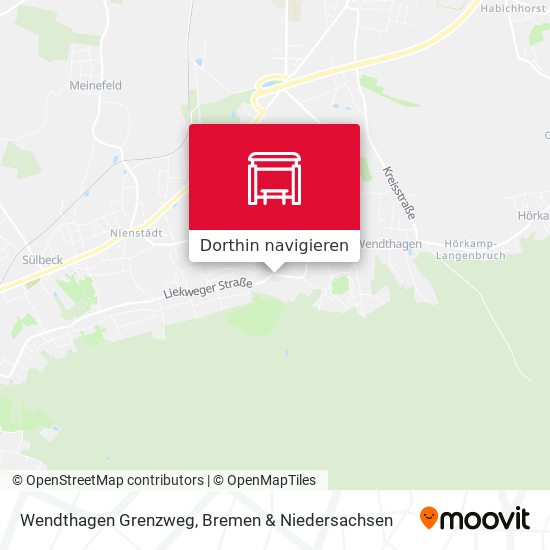 Wendthagen Grenzweg Karte