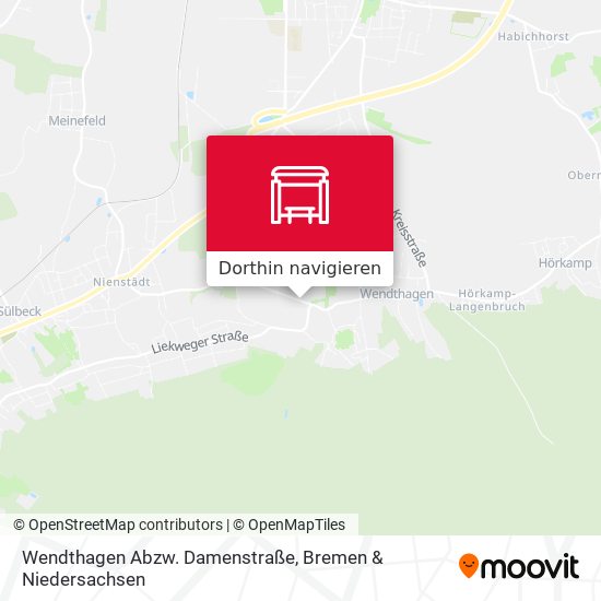 Wendthagen Abzw. Damenstraße Karte