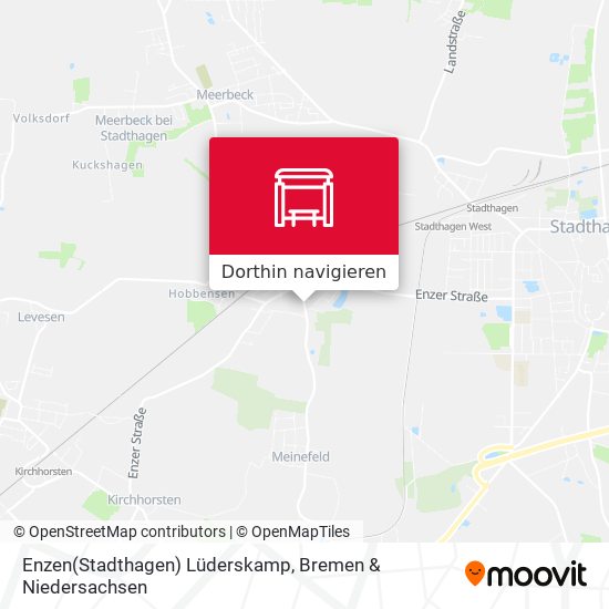 Enzen(Stadthagen) Lüderskamp Karte
